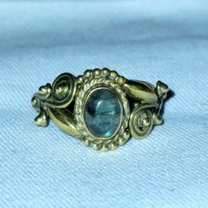 Vintage Gold & Jasper Stone Ring